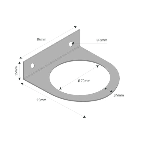 Technical drawing HALTER FLOAT