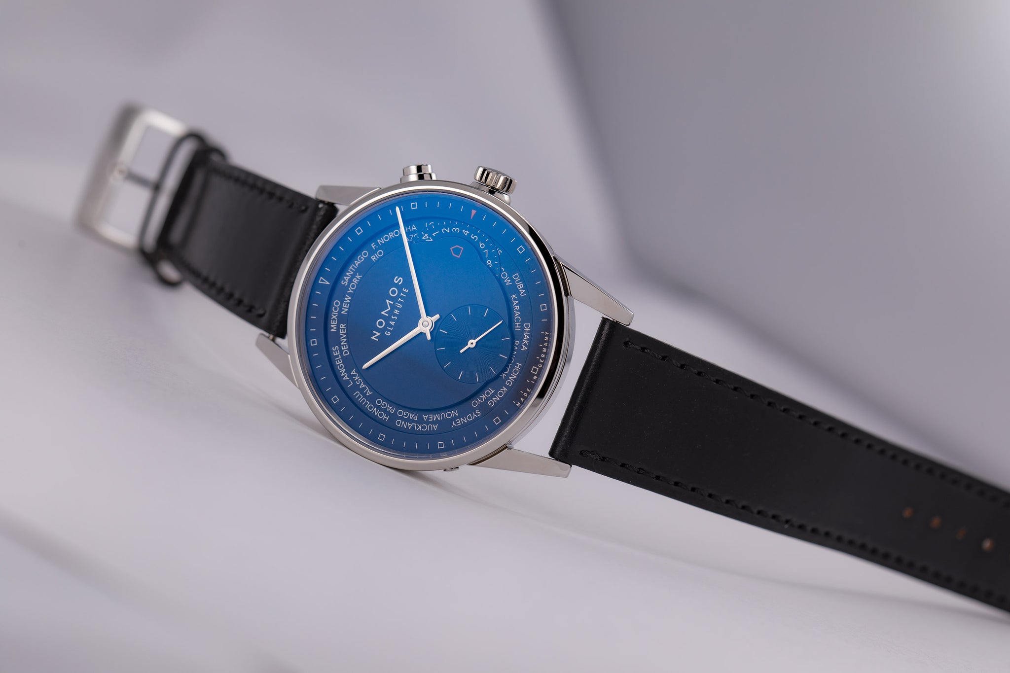 Nomos Zürich World Time Midnight Blue Automatic Zurich Nomos Ref 807 ...