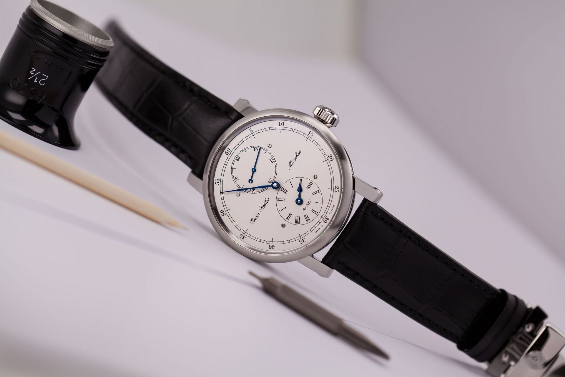 Erwin Sattler Regulateur Classica Secunda Jumping Second Stainless Ste ...