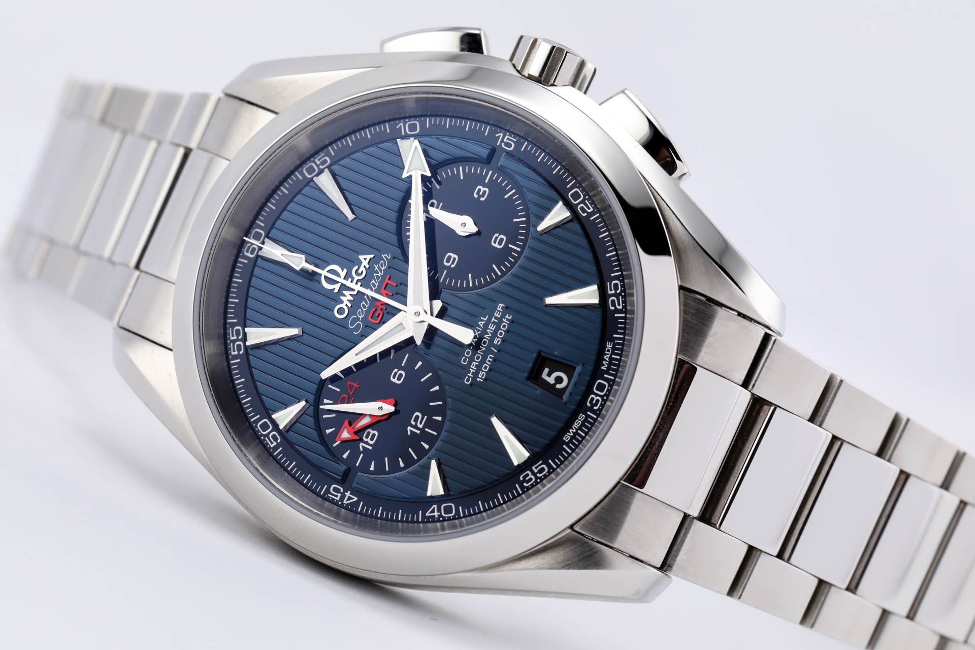 omega aqua terra gmt chronograph