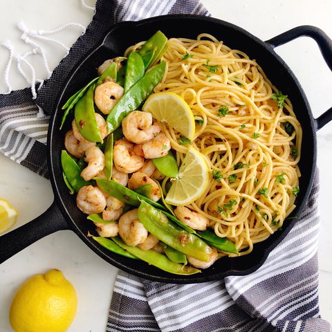 Garlic Shrimp and Snow Peas by Sneaky Mommies