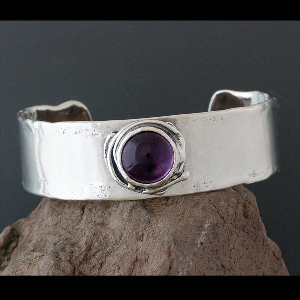 amethyst cuff bracelet