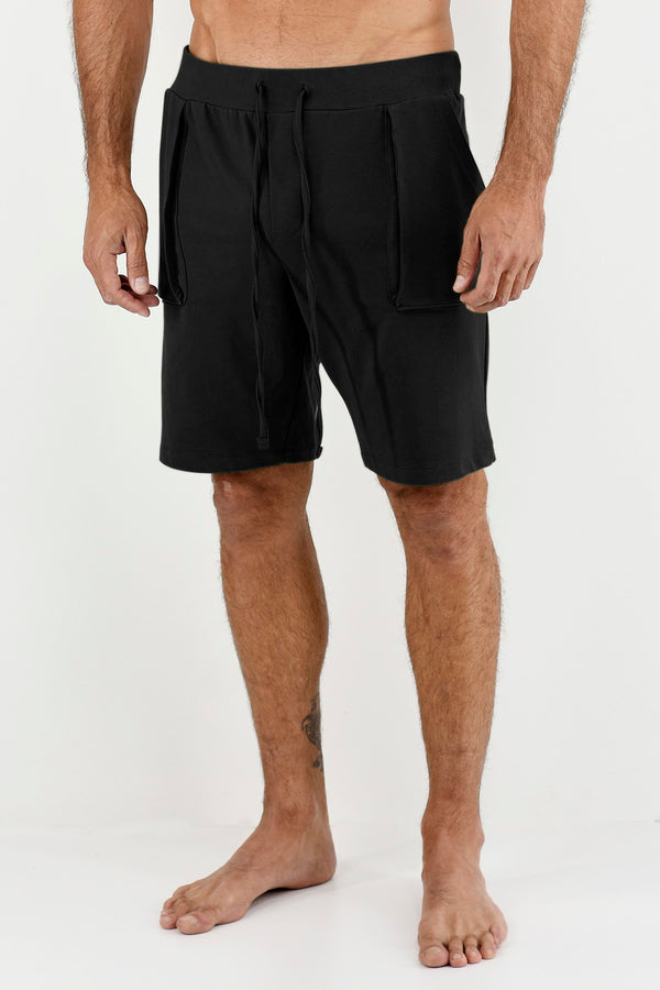 Mens Black Cargo Shorts ZG5413