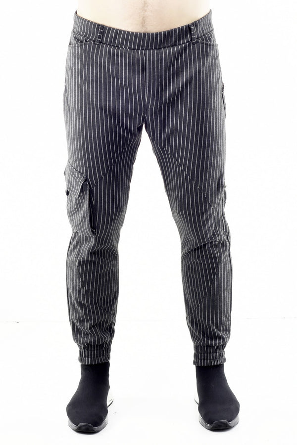 Mens Pinstripe Jogger Pants ZG5435