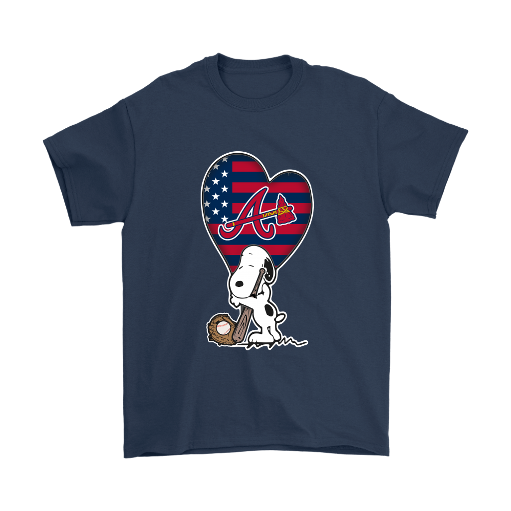 Atlanta Braves Snoopy Baseball Jersey - Navy