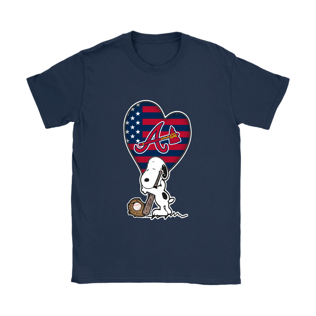 Atlanta Braves Snoopy Baseball Jersey - Navy