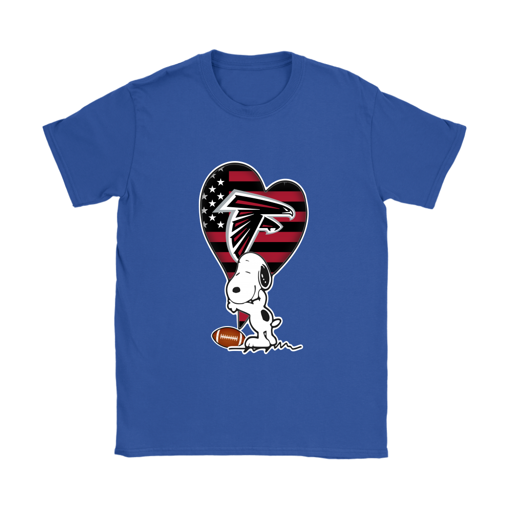 Atlanta Falcons Snoopy Football Sports Shirts Women – Alottee