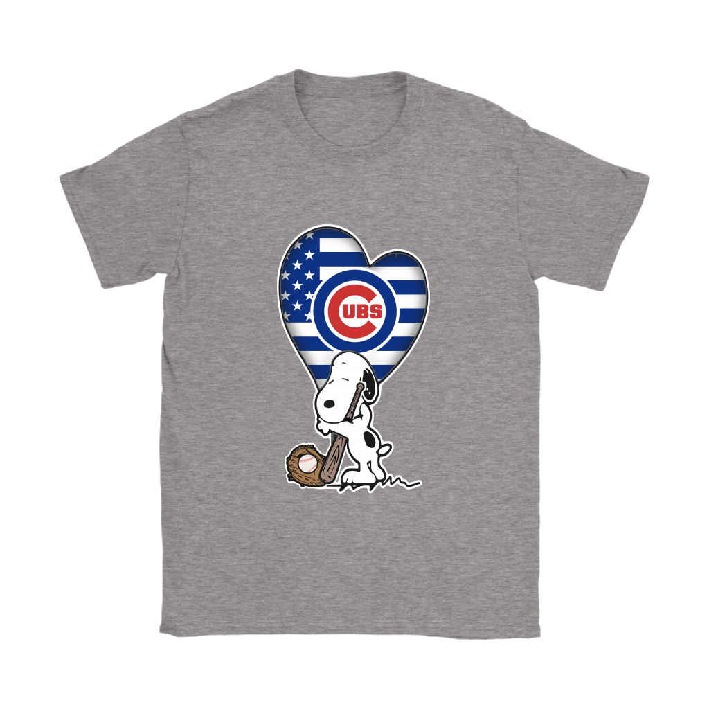 Chicago Cubs Snoopy Baseball Sports Shirts Women – Alottee