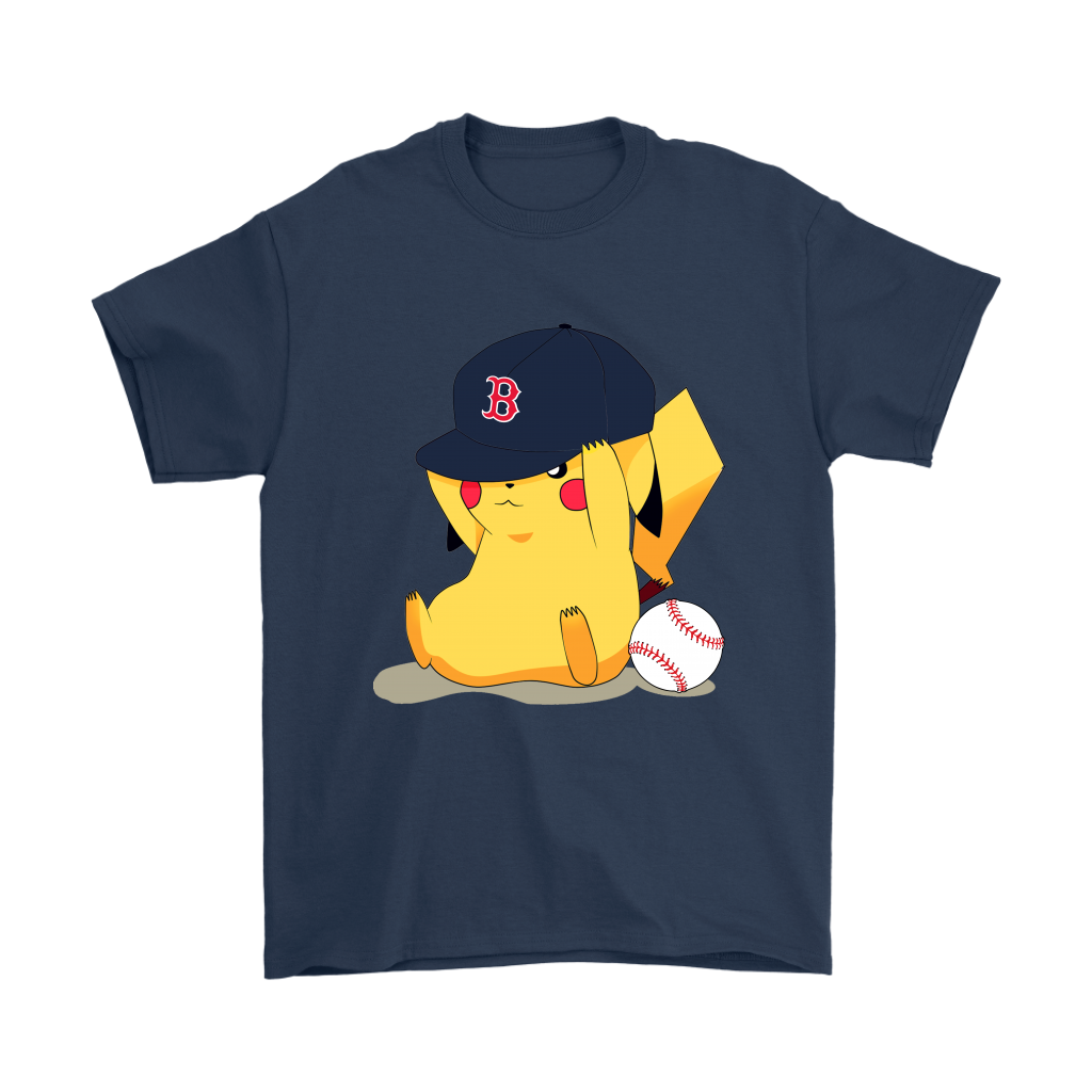 MLB Pikachu Baseball Sports Boston Red Sox T Shirt