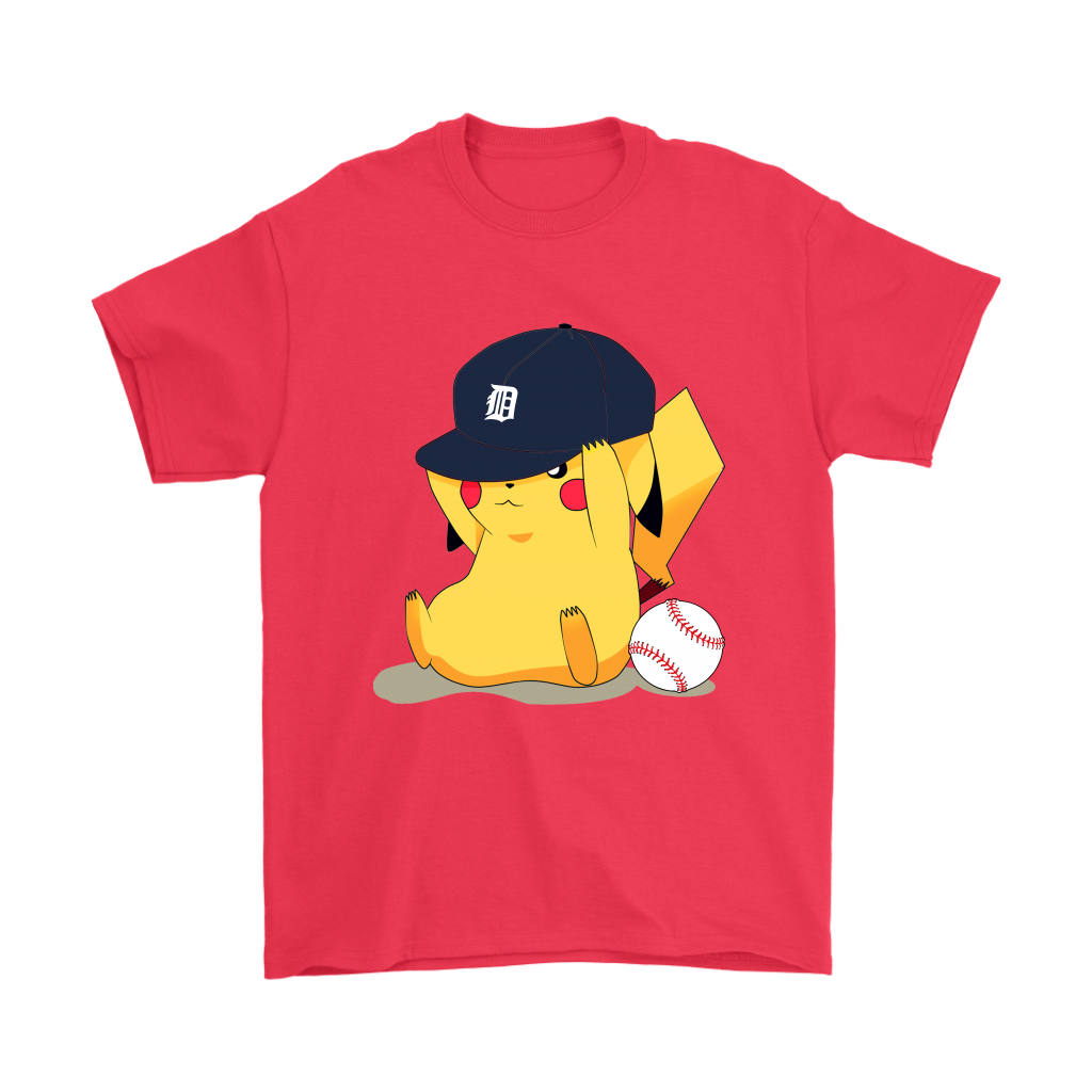 Cute Pikachu Detroit Tigers Baseball Sports Shirts – Alottee