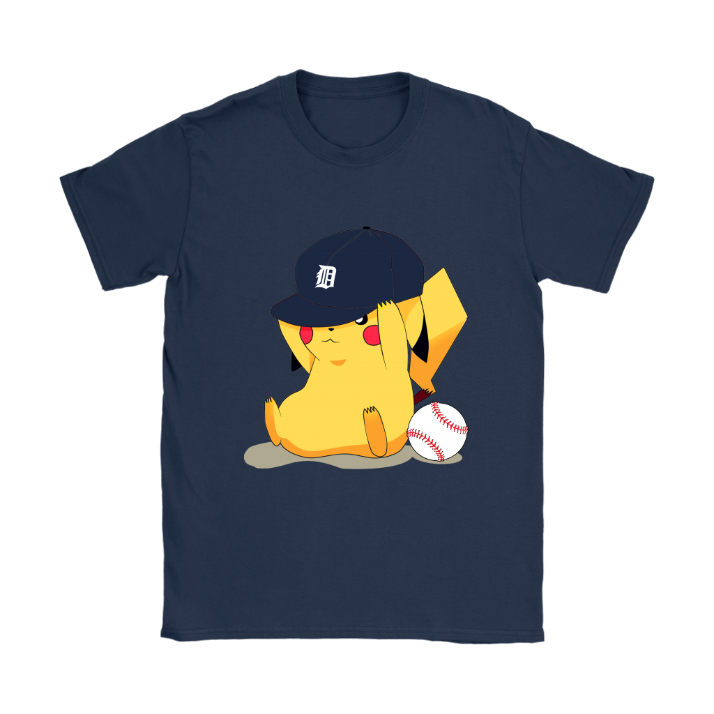 MLB Pikachu Baseball Sports Detroit Tigers T Shirt