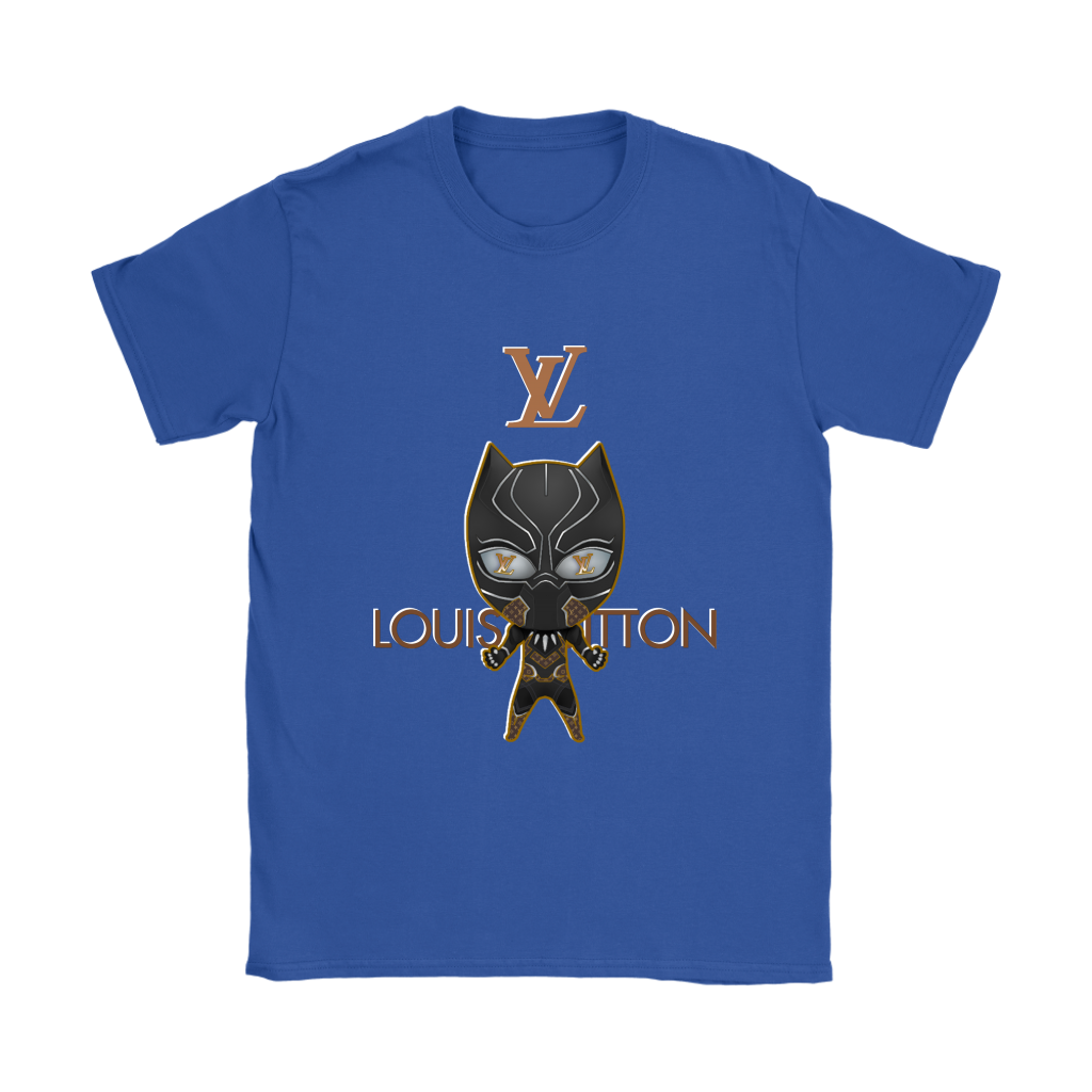 Deluxe Superhero Black Panther Louis Vuitton Movies Shirts Women-axz