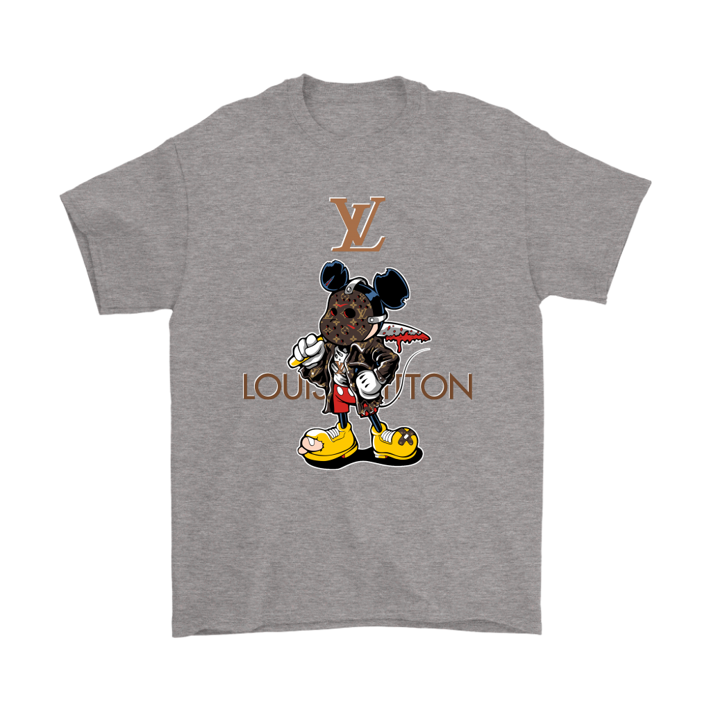 Louis Vuitton With Mickey Mouse Face Shirt - High-Quality Printed