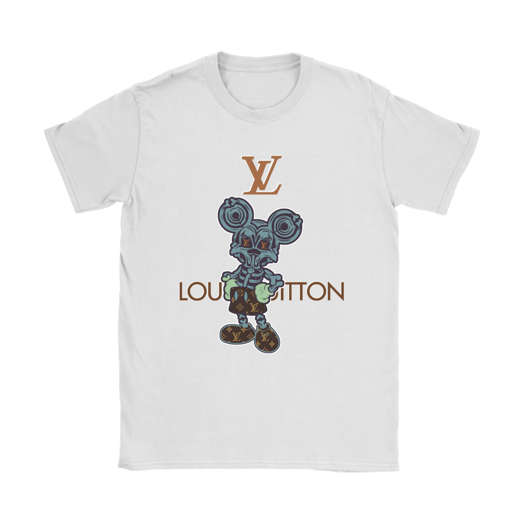 Louis Vuitton Skeleton Mickey Mouse Shirts Women – Alottee