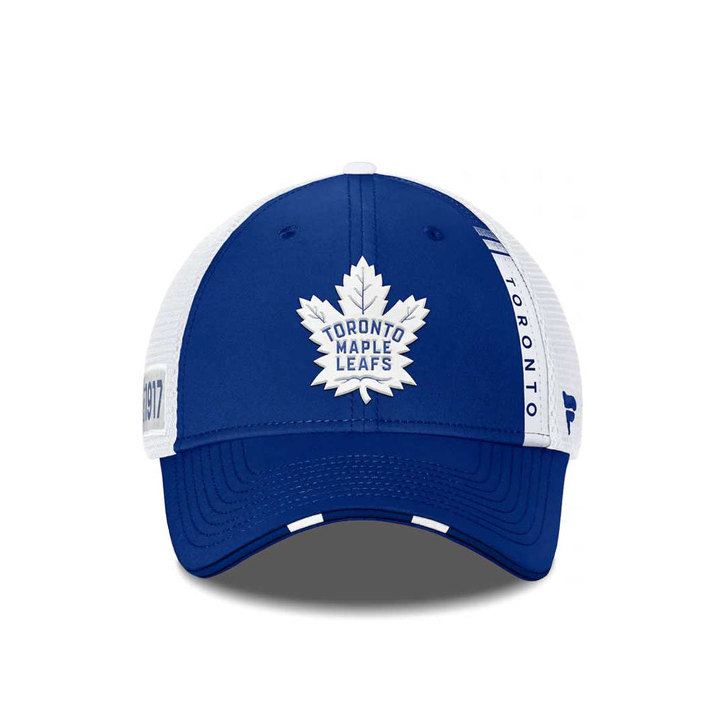 Lids Toronto Maple Leafs Fanatics Branded 2021 NHL Draft Authentic Pro On  Stage Trucker Snapback Hat - White/Blue