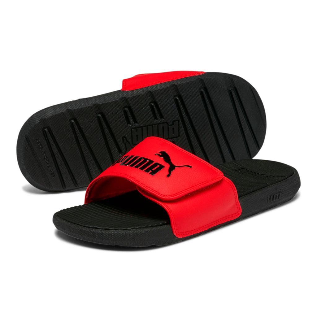 puma red slides