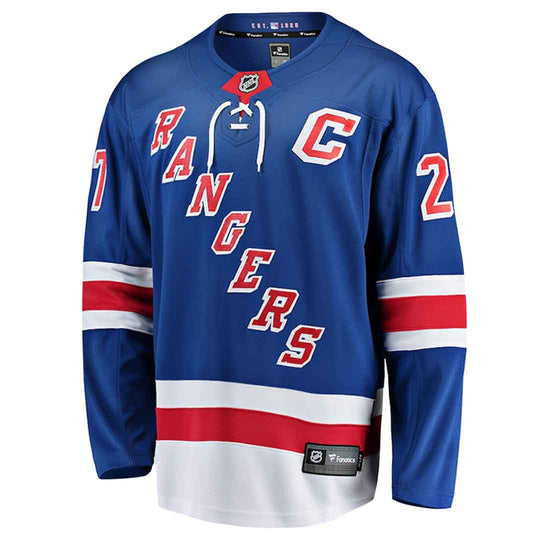 Fanatics Breakaway NHL New York Rangers ZUCCARELLO Hockey Jersey Size L