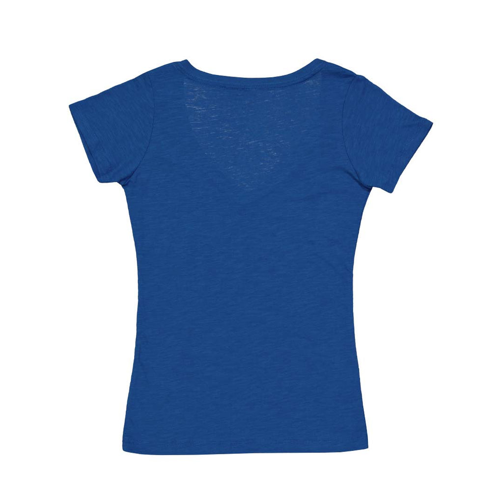 Women's Plain Round Neck T-shirt Royal Blue – Wolfattire