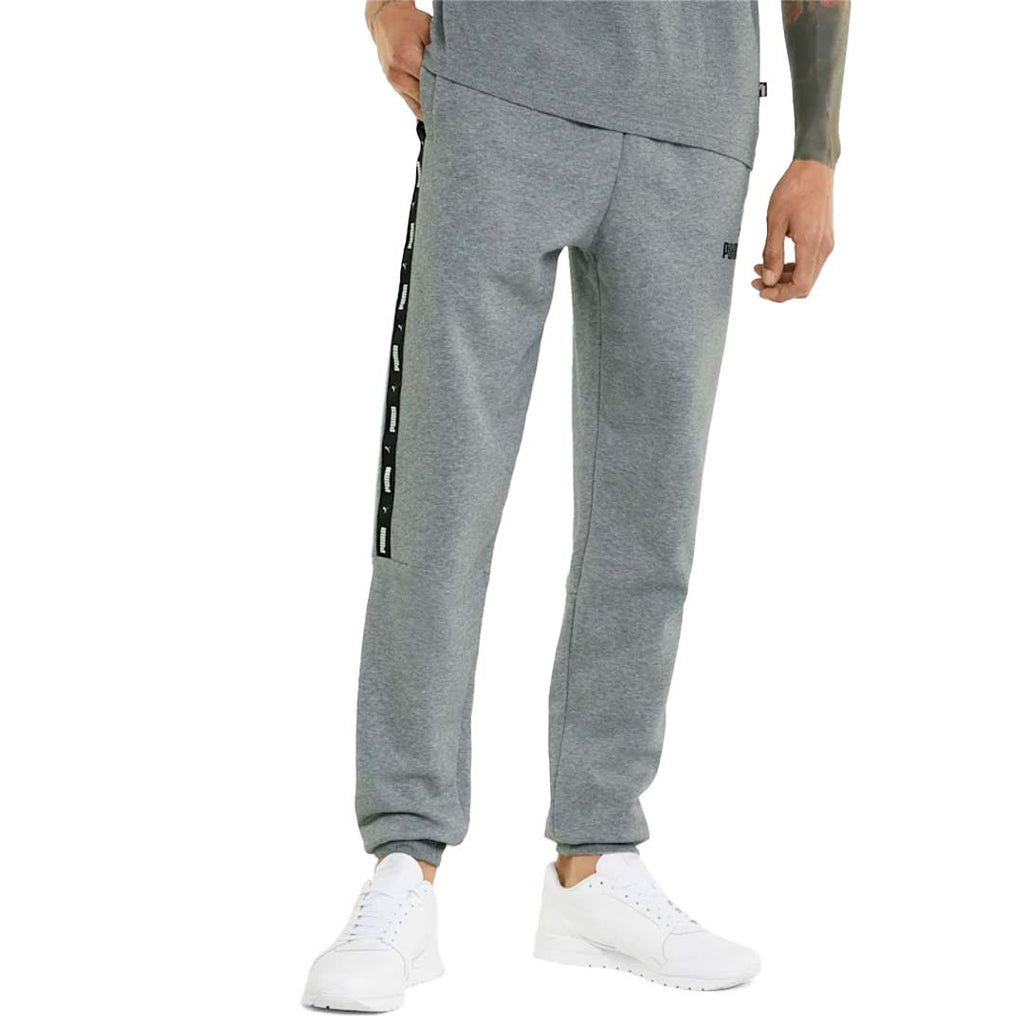 Puma Men's Essential Track Pants Fleece - Black Grey