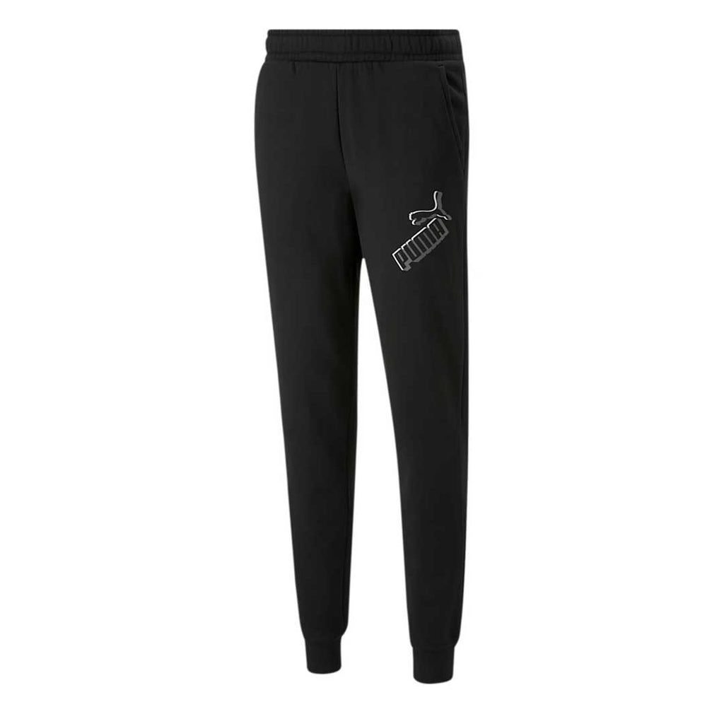 PUMA Logo Pants OH Solid Men Black Track Pants - Buy PUMA Logo Pants OH  Solid Men Black Track Pants Online at Best Prices in India