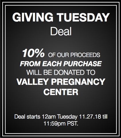 Giving Tuesday Deal Glory Active Valley Pregnancy Center 2018