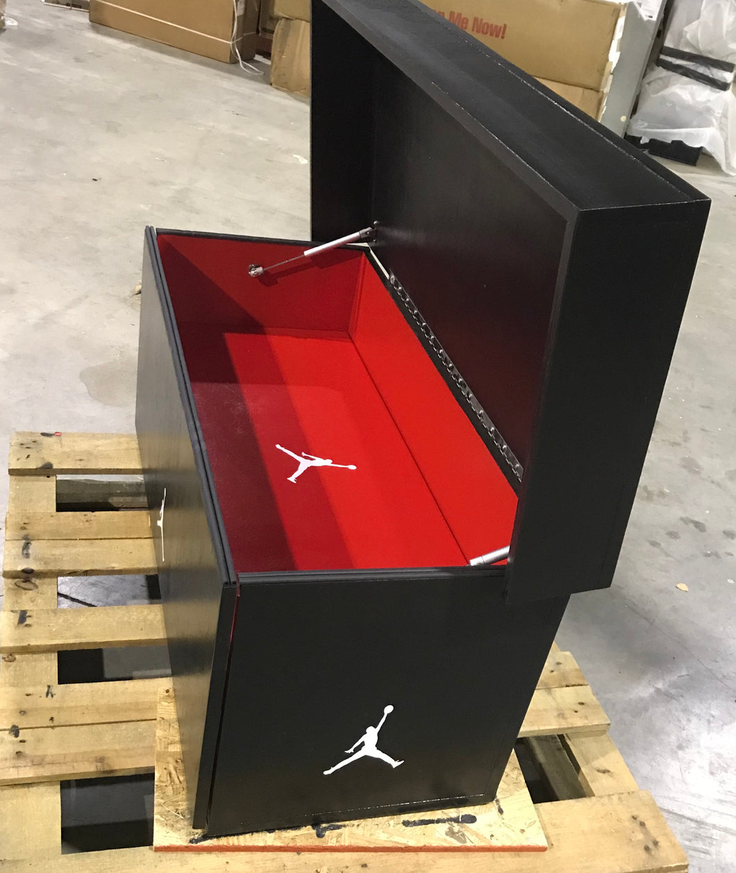 Giant Air Jordan Inspired Shoe box Storage (Apple Red Inside