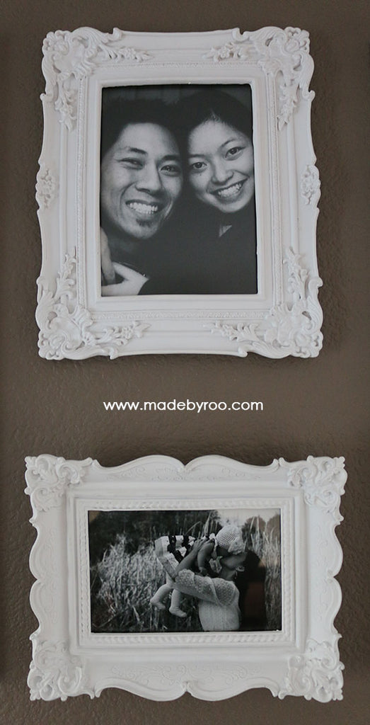 This is an up close view of the ornate frames.