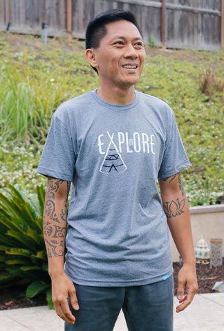 Explore More - Heather Grey - Men's T-Shirt – Izzaroo
