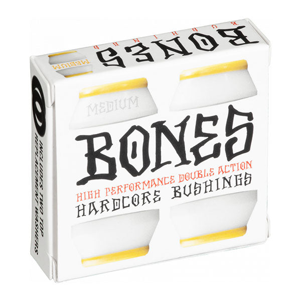 Bones Hardcore Bushings Medium Pack White/Yellow