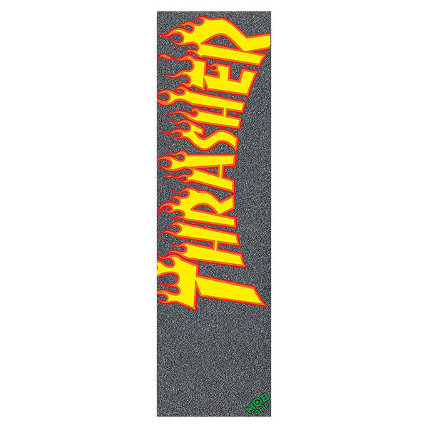 Mob Thrasher Yellow and Orange Flame Griptape