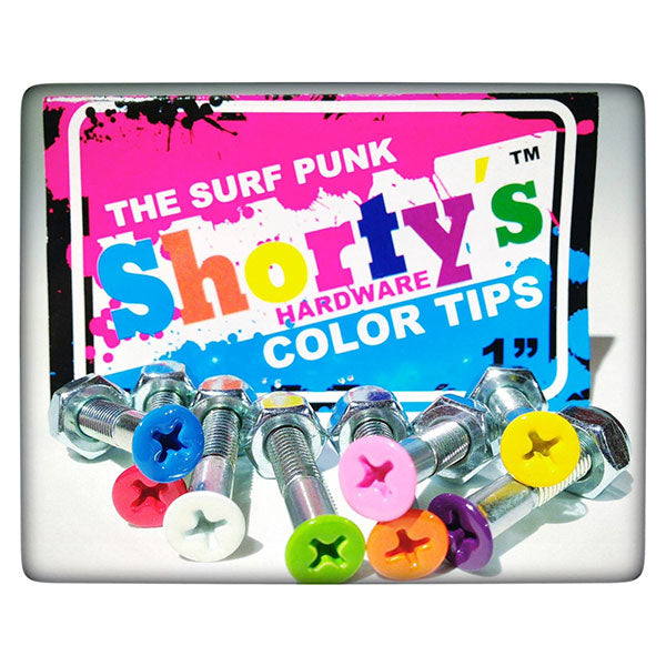 Shorty's Color Tips Hardware 1" Phillips Surf Punk