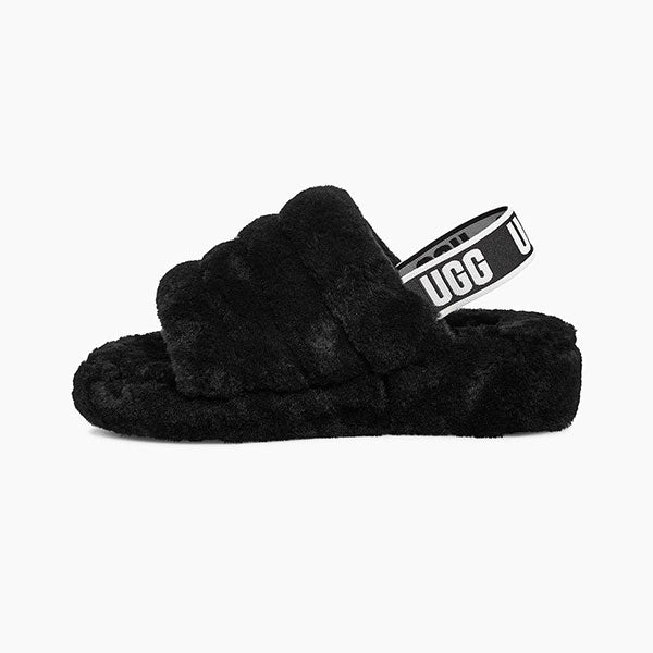 ugg fluff black