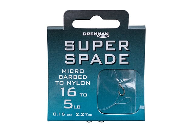 Drennan Carbon Feeder Barbed Hooks To Nylon 10