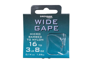 Drennan Wide Gape Match Micro Barbed Hooks To Nylon – Willy Worms