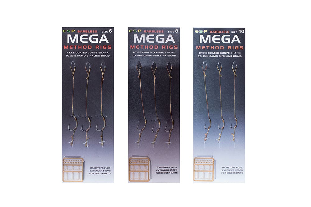 Drennan Carp Method Hair Rigs Eyed Barbless Hooks To Nylon – Willy Worms