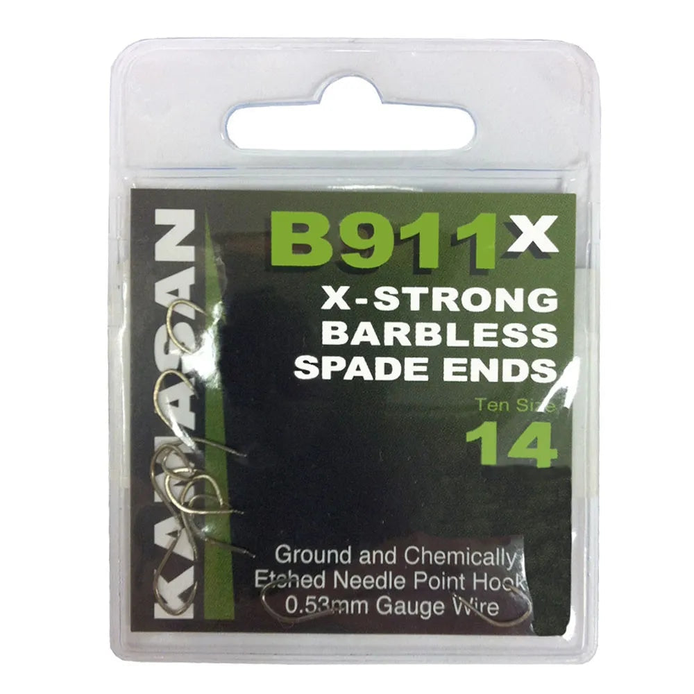 Kamasan B911 Eyed Barbless Hooks – Willy Worms