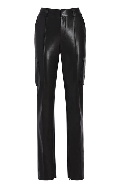 Women's Sundaze Trouser Black Pants in Cinematic, Size 24, Leather