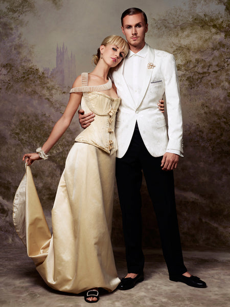 Tessa von Walderdorff and Barron Hilton, jewelry by Jessica Rose and Estyn Hulbert