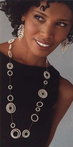 Pearl necklace and earrings in Artful Home catalog