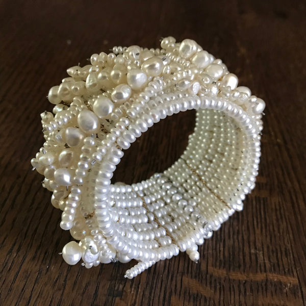 Pearl Chaos cuff bracelet
