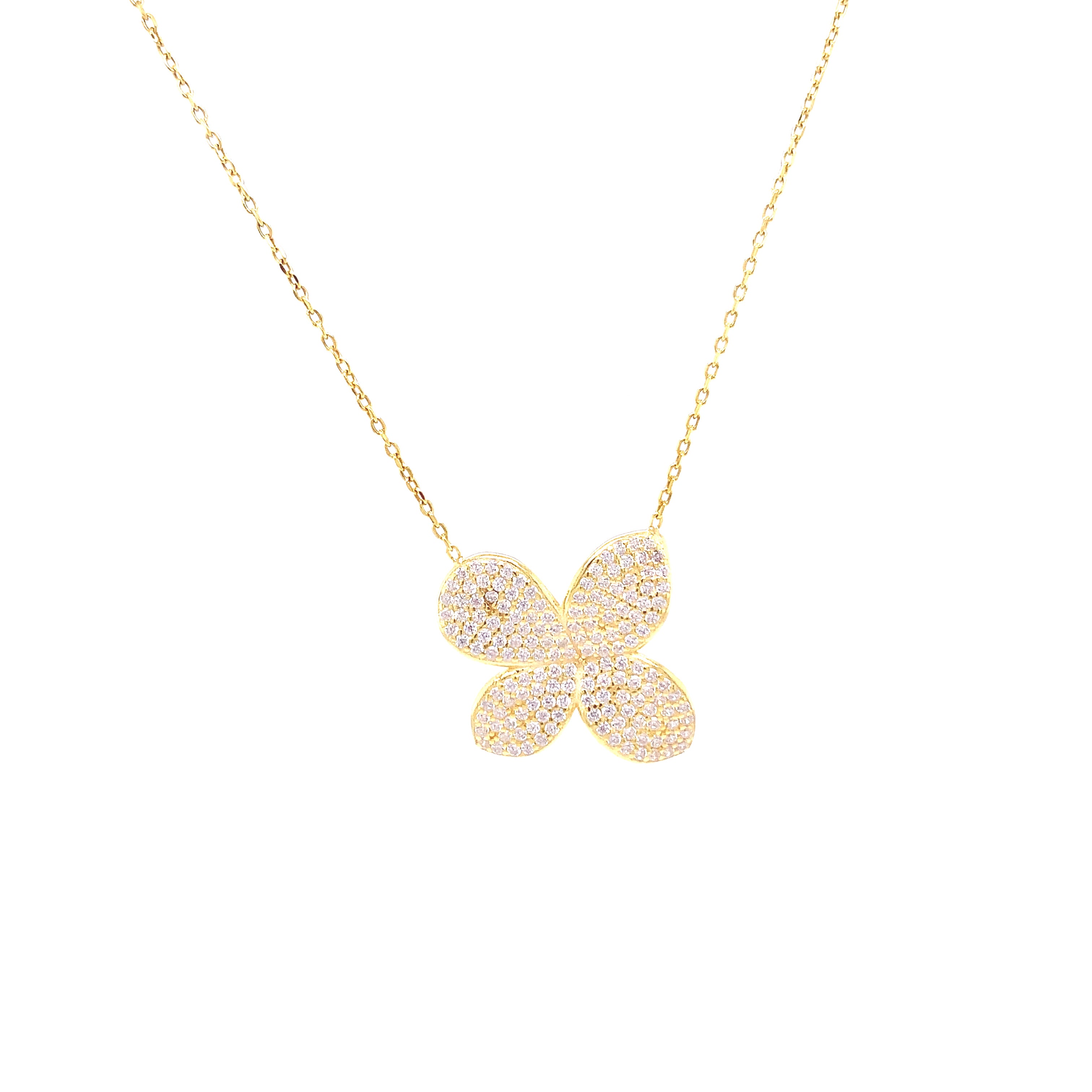 Pave Flower Necklace - It's All A Gift
