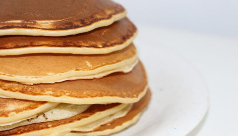 stack of vegan pancakes