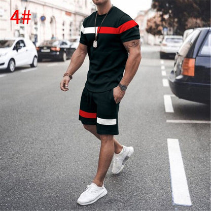 2023 New men's Summer 2-Piece Short set