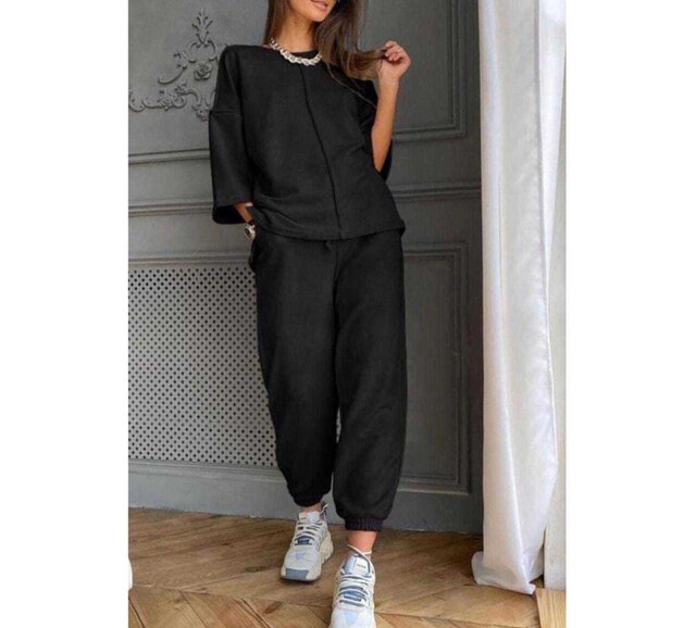 2023 Women’s 2 Piece Sets Comfy Outfits Sport Jogging Pants Set Track Suit