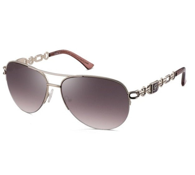 Anti-Blue Pink White Sunglasses  Rose Gold Frame