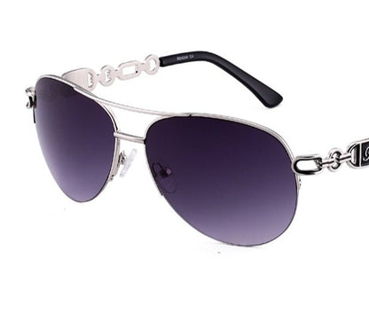 Anti-Blue Pink White Sunglasses  Rose Gold Frame