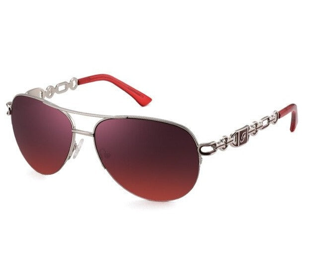 Anti-Blue Pink White Sunglasses  Rose Gold Frame