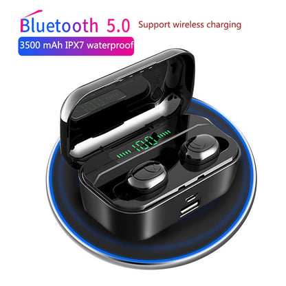 Waterproof 3500mAh Mini wireless Bluetooth 5.0 Sport MIC Earbuds For Iphone Samsung Xiaomi Huawei 7 8 6 X XR