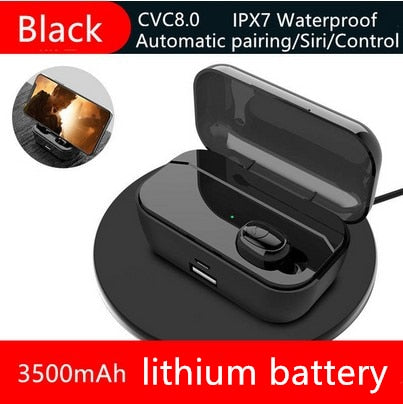 Waterproof 3500mAh Mini wireless Bluetooth 5.0 Sport MIC Earbuds For Iphone Samsung Xiaomi Huawei 7 8 6 X XR