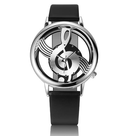 Unique Woman Quartz Analog Musical Note wristwatch